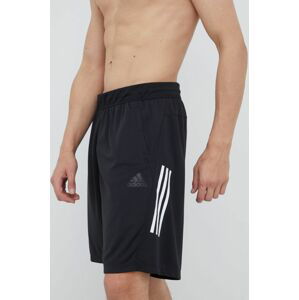 Běžecké šortky adidas Performance 3-stripes FM2107 černá barva