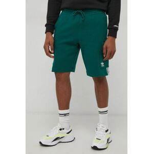 Bavlněné šortky adidas Originals HB9541 pánské, zelená barva