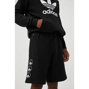 Bavlněné šortky adidas Originals HF4897 pánské, černá barva