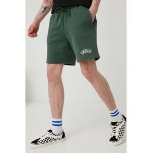 Bavlněné šortky Unfair Athletics pánské, zelená barva