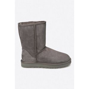 Sněhule UGG Classic Short II dámské, šedá barva, na plochém podpatku, zateplené, 1016223.GRY