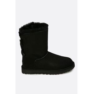 Sněhule UGG Bailey Bow II dámské, černá barva, na plochém podpatku, zateplené, 1016225.BLK