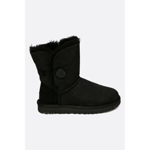 Sněhule UGG Bailey Button II dámské, černá barva, na plochém podpatku, zateplené, 1016226.BLK