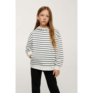 Dětská bavlněná mikina Mango Kids Sailor bílá barva, vzorovaná