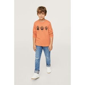 Mango Kids - Dětské tričko s dlouhým rukávem Husky