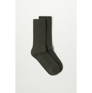 Ponožky Mango Newjud dámské, hnědá barva