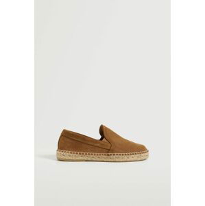 Mango Man - Semišové espadrilky Slipon