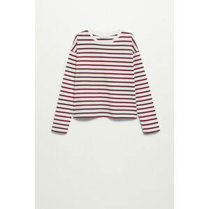 Mango Kids - Dětské tričko s dlouhým rukávem Stripes