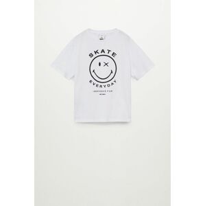 Mango Kids - Dětské tričko Smiley 110-164 cm