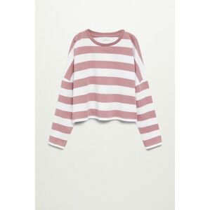 Mango Kids - Dětské tričko s dlouhým rukávem STRIPES