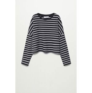 Mango Kids - Dětské tričko s dlouhým rukávem STRIPES