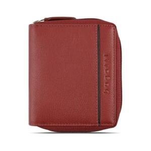 Pánská kožená peněženka na zip Bugatti Banda červená