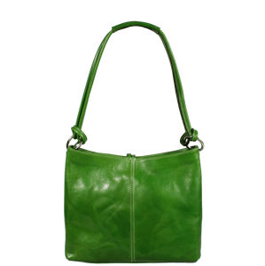 Italská kožená kabelka Veroncia Verde Argento