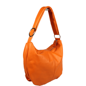 Oranžová kožená kabelka Gondola Arancione