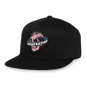 HORSEFEATHERS Kšiltovka Skull - black BLACK