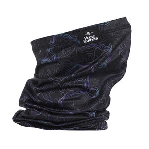 HORSEFEATHERS Nákrčník - contour lines BLACK