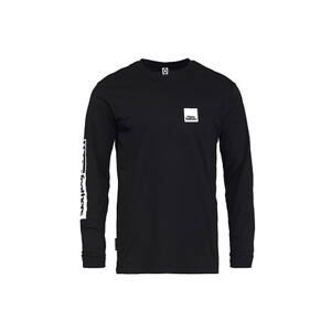 HORSEFEATHERS Triko Block LS - black BLACK velikost L