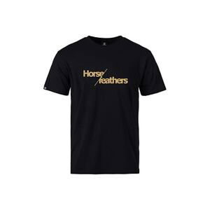 HORSEFEATHERS Triko Slash - black BLACK velikost L