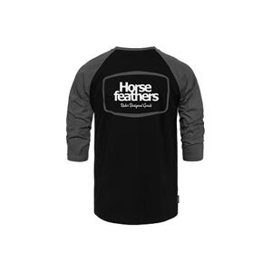 HORSEFEATHERS Triko Bronco Raglan - black/gray BLACK velikost S