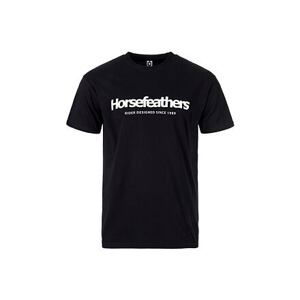 HORSEFEATHERS Triko Quarter - black BLACK velikost L