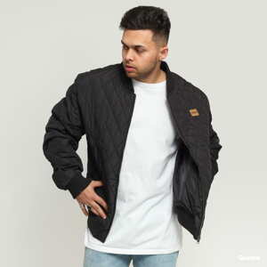 Bomber bunda Urban Classics Diamond Quilt Nylon Jacket černá