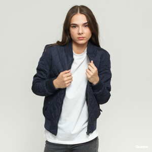 Dámský bomber Urban Classics Ladies Diamond Quilt Nylon Jacket Navy