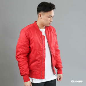 Bomber bunda Urban Classics Basic Bomber Jacket Red