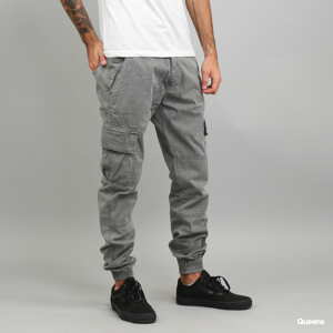 Cargo Pants Urban Classics Washed Cargo Twill Jogging Pants šedé