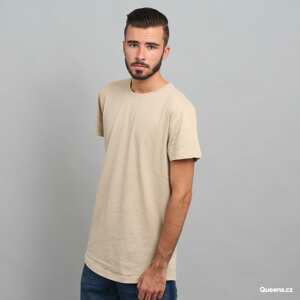 Tričko s krátkým rukávem Urban Classics Shaped Long Tee Beige