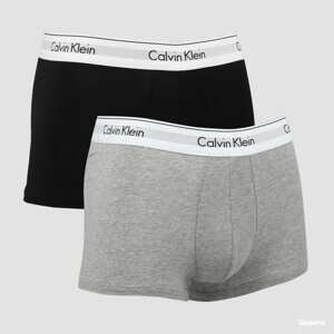 Calvin Klein 2 Pack Trunks Modern Cotton Stretch černé / melange šedé