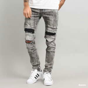 Jeans Sixth June Biker Destroy Jeans washed ligthly grey