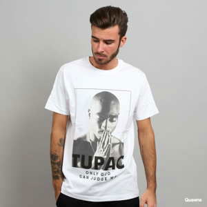 Tričko s krátkým rukávem Urban Classics 2Pac Prayer Tee bílé