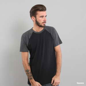 Tričko s krátkým rukávem Urban Classics Raglan Contrast Tee Black