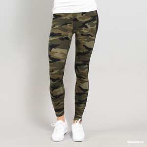 Legíny Urban Classics Ladies Camo Stripe Leggings Green Camo