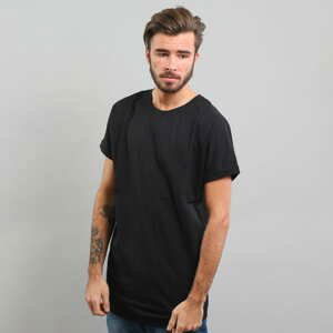 Tričko s krátkým rukávem Urban Classics Long Shaped Turnup Black