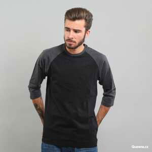 Pánské tričko Urban Classics Contrast 3/4 Sleeve Raglan Tee Black / Grey