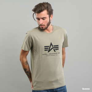 Tričko s krátkým rukávem Alpha Industries Basic Tee olivové