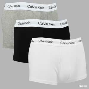 Calvin Klein 3Pack Trunks Cotton Stretch C/O bílé / melange šedé / černé