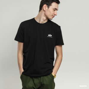 Tričko s krátkým rukávem Alpha Industries Basic Tee Small Logo černé