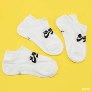 Ponožky Nike Nike Sportswear Everyday Essential No-Show Socks 3-Pack White/ Black