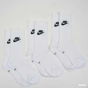 Ponožky Nike Nike Sportswear Everyday Essential Crew Socks 3-Pack White/ Black