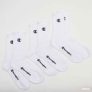 Ponožky Champion 3 Pack Crew Socks bílé