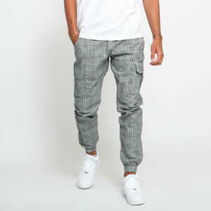 Cargo Pants Urban Classics AOP Glencheck Cargo Jog Pants Grey