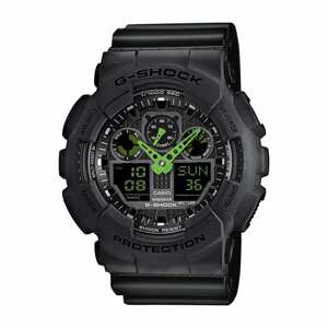 Hodinky Casio G-Shock GA 100C-1A3ER černé / limetkové