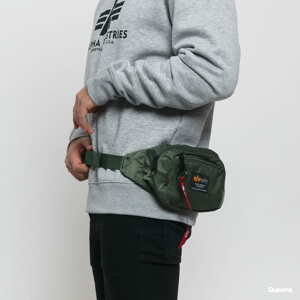 Ledvinka Alpha Industries Crew Waist Bag olivová