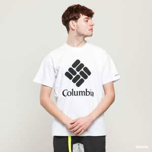 Tričko s krátkým rukávem Columbia Columbia Lodge Logo Tee bílé