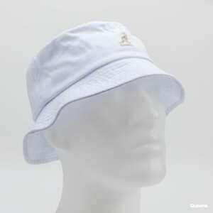 Klobouk KANGOL Washed Bucket bílý