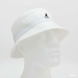 Klobouk KANGOL Bermuda Bucket bílý