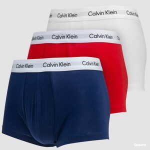 Calvin Klein 3 Pack Low Rise Trunks C/O bílé / červené / navy