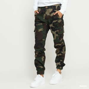 Dámské > Dámské kalhoty > Cargo Pants Urban Classics Ladies High Waist Camo Cargo Pants Camo Green